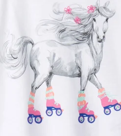 Sale Hatley Girls Roller Skates Graphic Tee