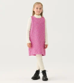 New Hatley Girls Rose Violet Tweed Dress