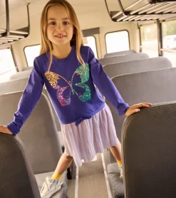 Sale Hatley Girls Sequin Butterfly Skirt Dress