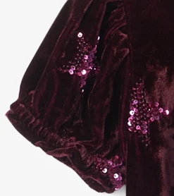 Hot Hatley Girls Sequin Stars Velvet Dress