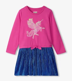 Hot Hatley Girls Sequin Unicorn Skirt Dress