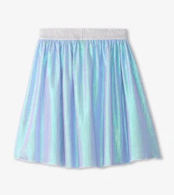 Discount Hatley Girls Silver Metallic Mid Length Skirt