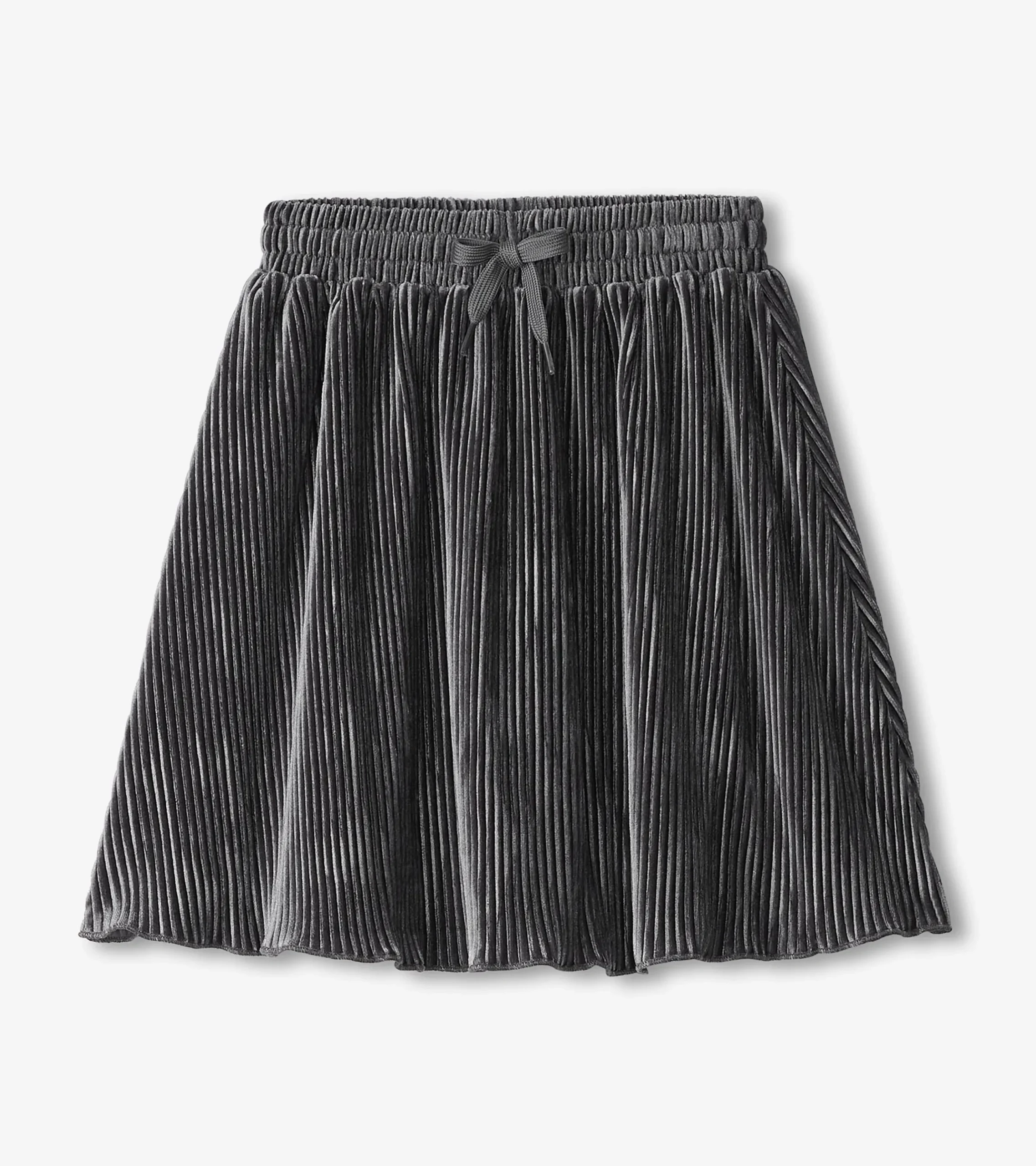 Online Hatley Girls Silver Shine Pleated Velour Skirt