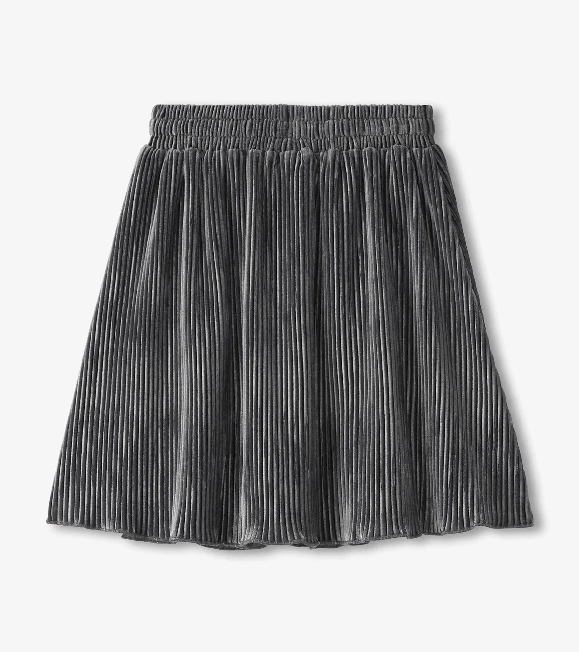 Online Hatley Girls Silver Shine Pleated Velour Skirt