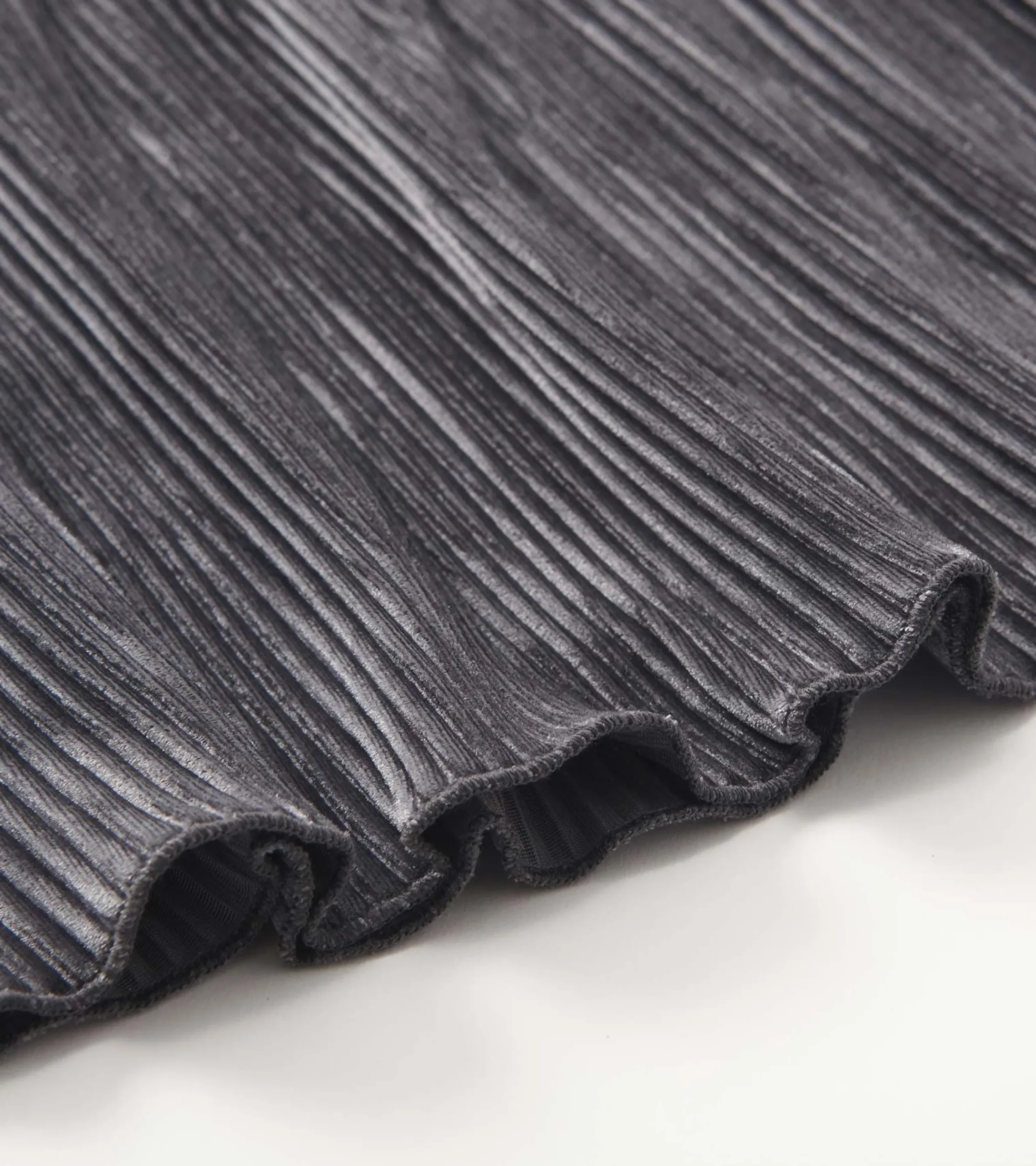 Online Hatley Girls Silver Shine Pleated Velour Skirt