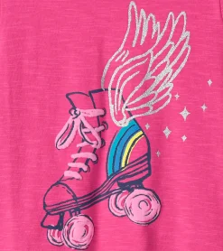 Clearance Hatley Girls Skater Wings Long Sleeve Graphic Tee