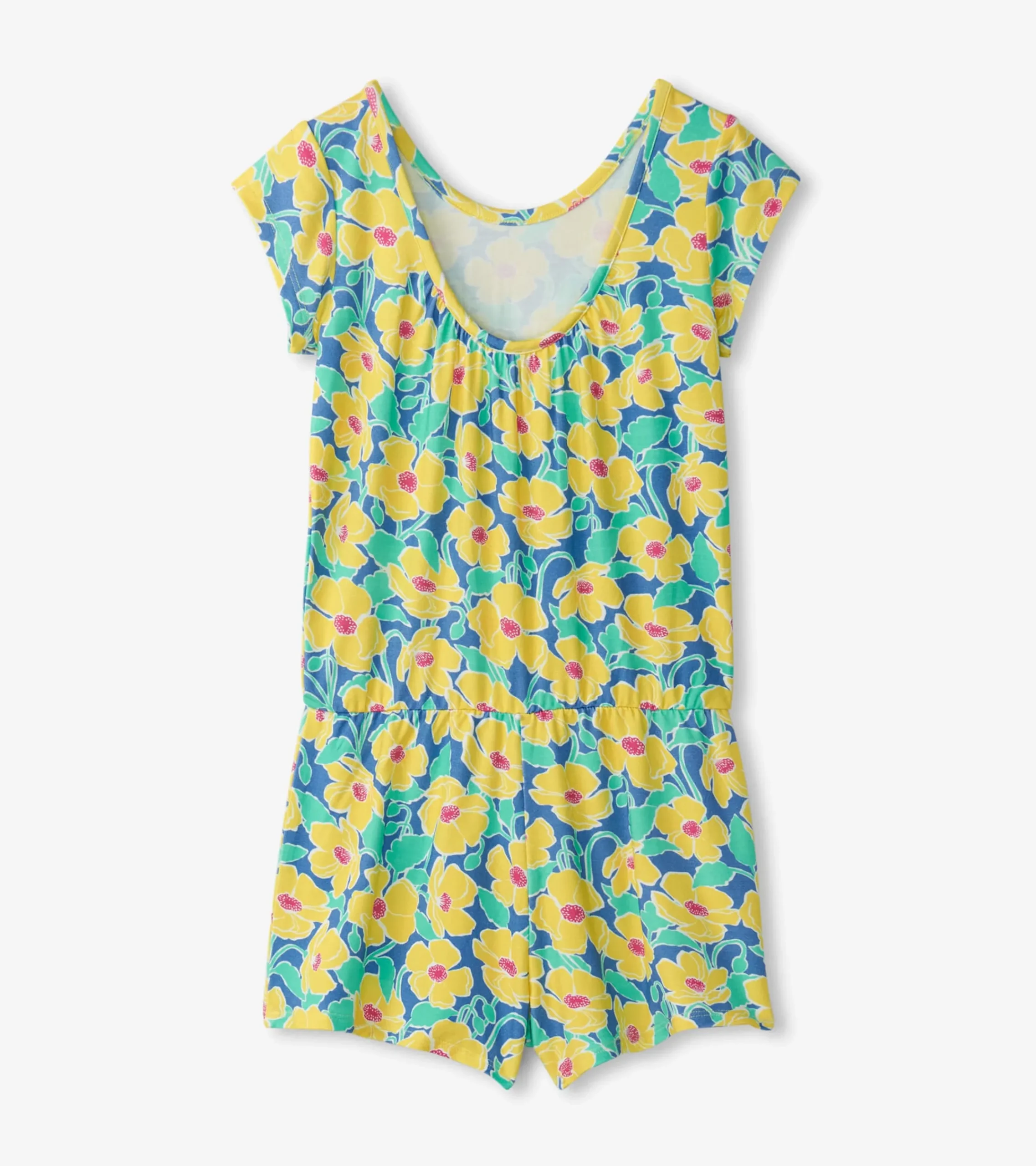 Discount Hatley Girls Sleepy Poppies Faux Romper