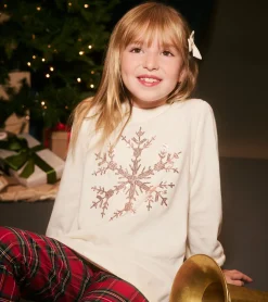 Clearance Hatley Girls Snowflake Pullover Sweater