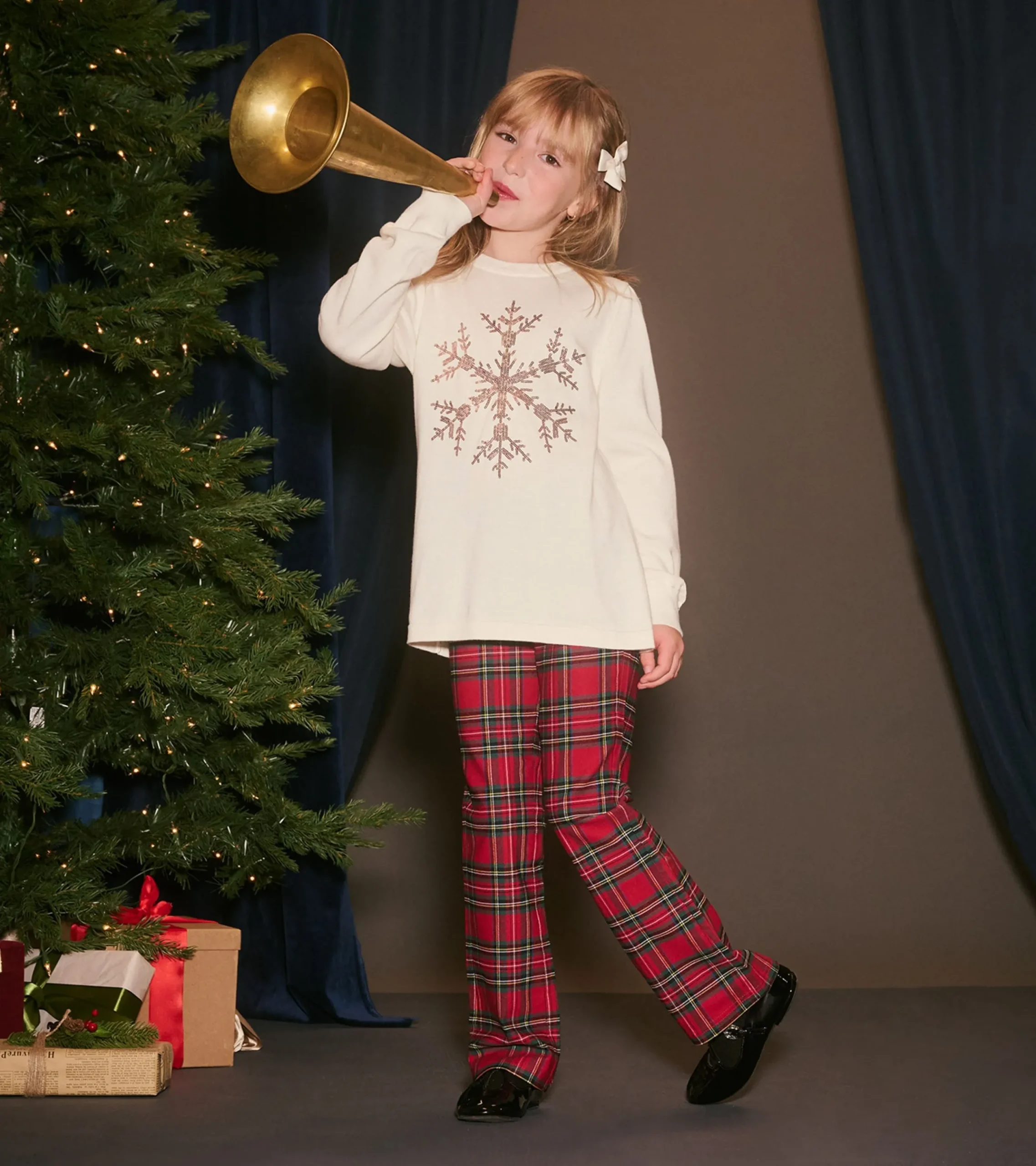 Clearance Hatley Girls Snowflake Pullover Sweater