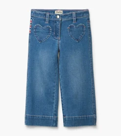 Clearance Hatley Girls Stretch Denim Wide Leg Pants
