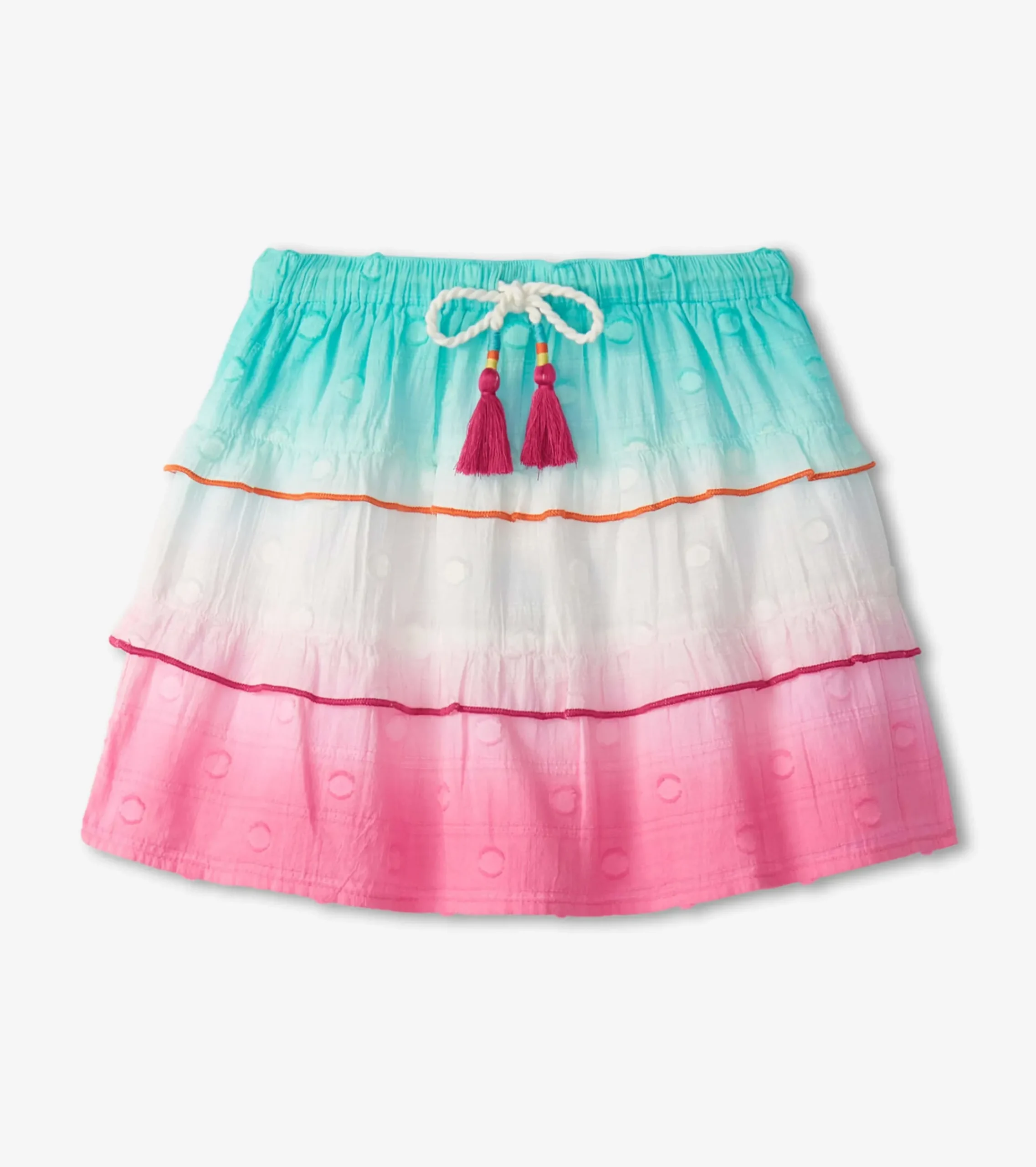 Discount Hatley Girls Summer Waves Tiered Skirt