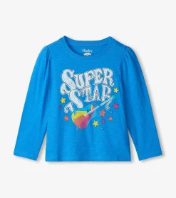 Sale Hatley Girls Super Star Guitar Long Sleeve Graphic Tee