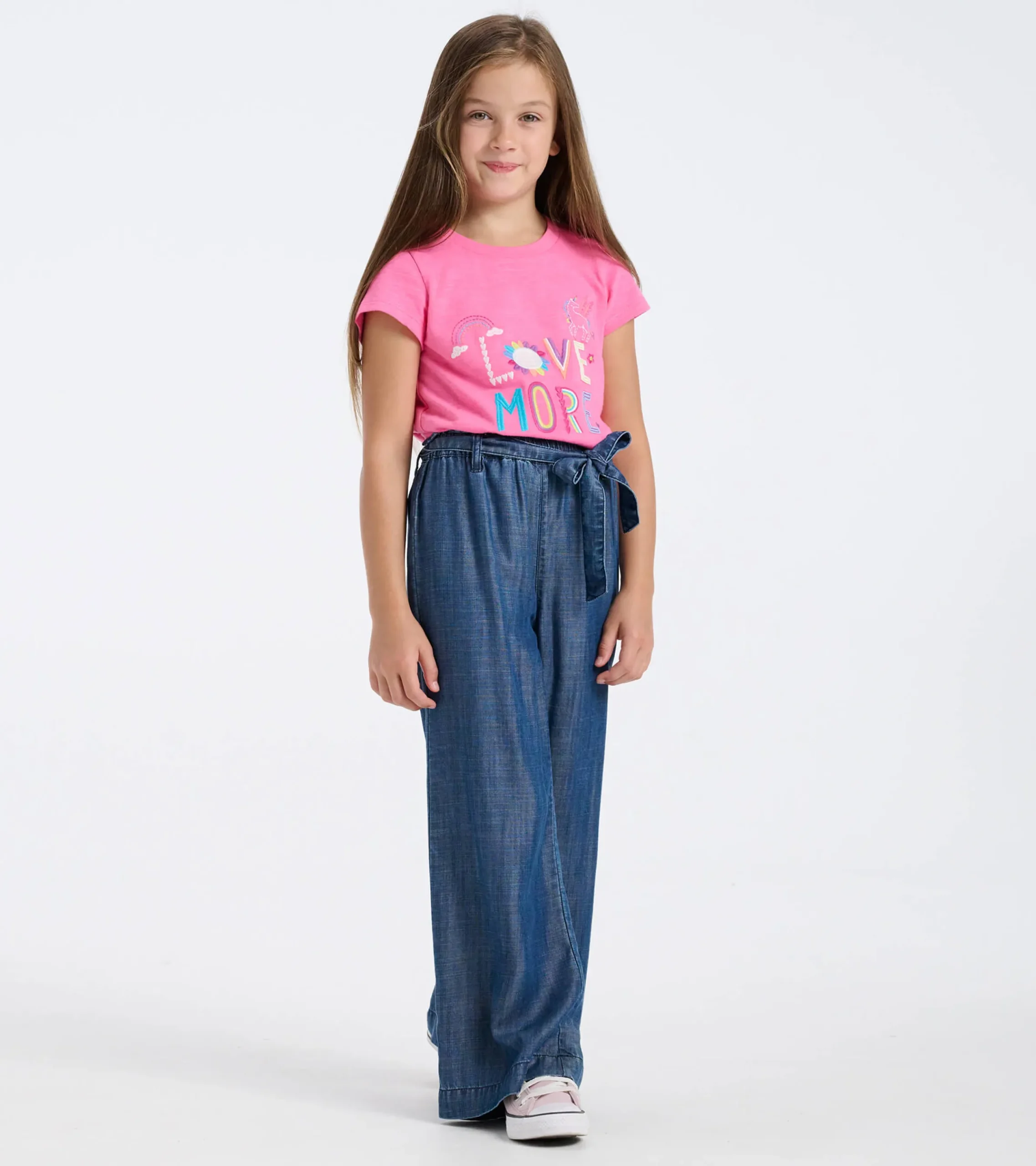 Sale Hatley Girls Tencel Textured Paperbag Pants