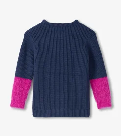 Best Hatley Girls Throwback Flowers Fluffy Sleeve Sweater Tunic