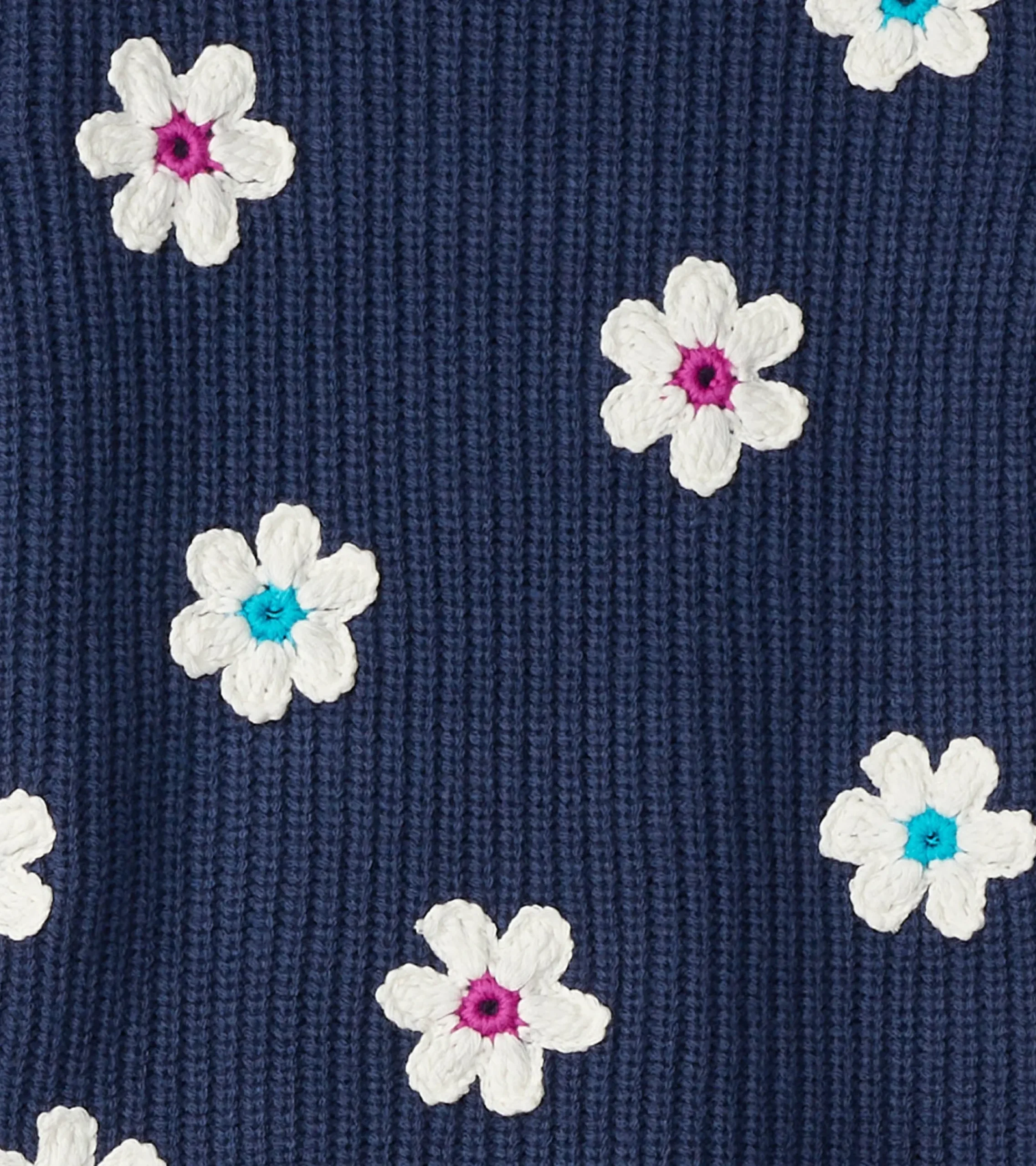 Best Hatley Girls Throwback Flowers Fluffy Sleeve Sweater Tunic