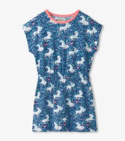 Hatley Girls Unicorn Garden Relaxed Dress