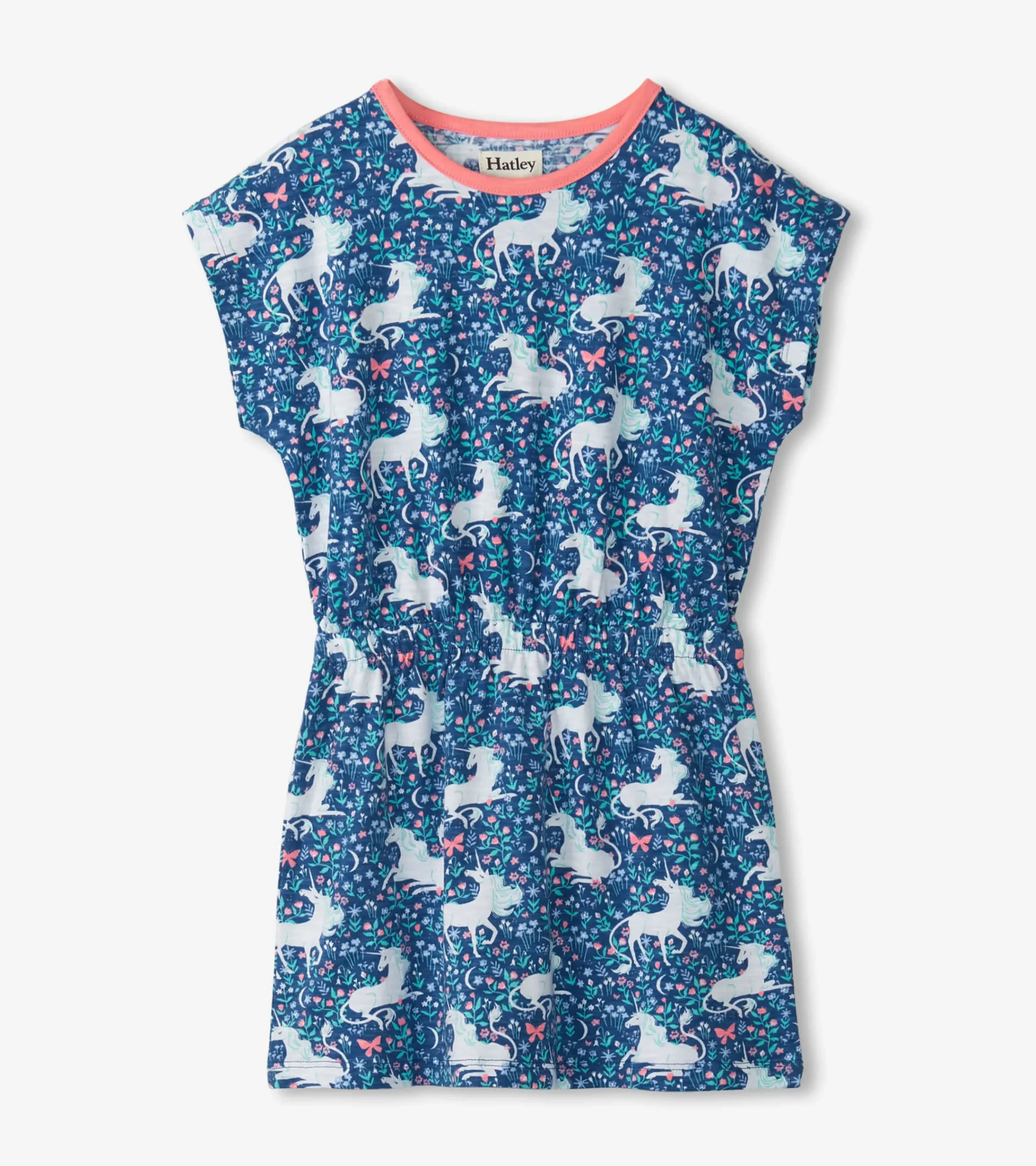 Hatley Girls Unicorn Garden Relaxed Dress