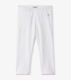 Hot Hatley Girls White Summer Capri Leggings
