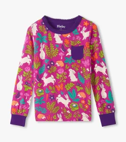 Sale Hatley Girls Wild Bunnies Bamboo Pajama Set