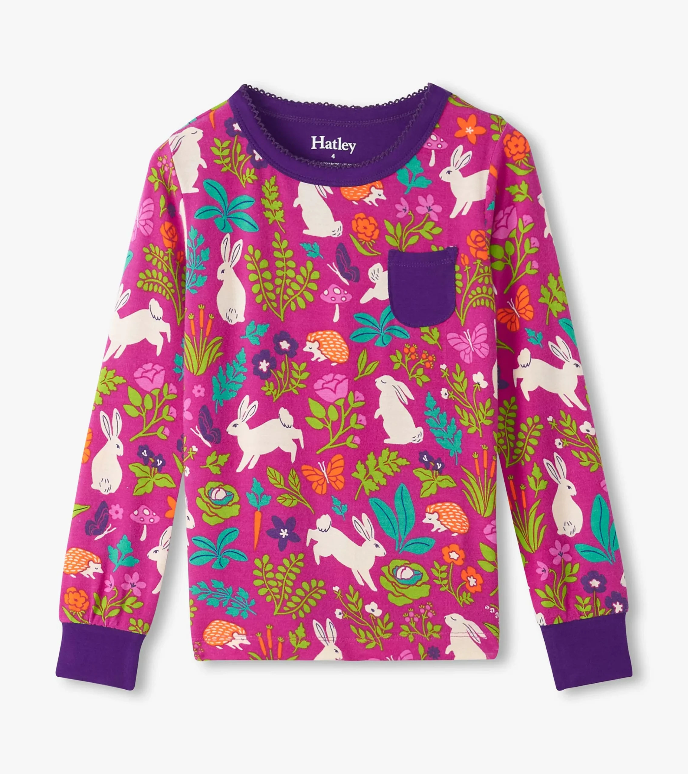 Sale Hatley Girls Wild Bunnies Bamboo Pajama Set