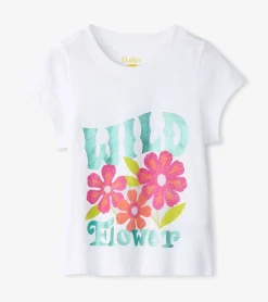 Hot Hatley Girls Wild Flower Graphic Tee