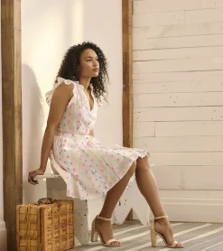 Outlet Hatley Godet Belted Dress - Summer Dots