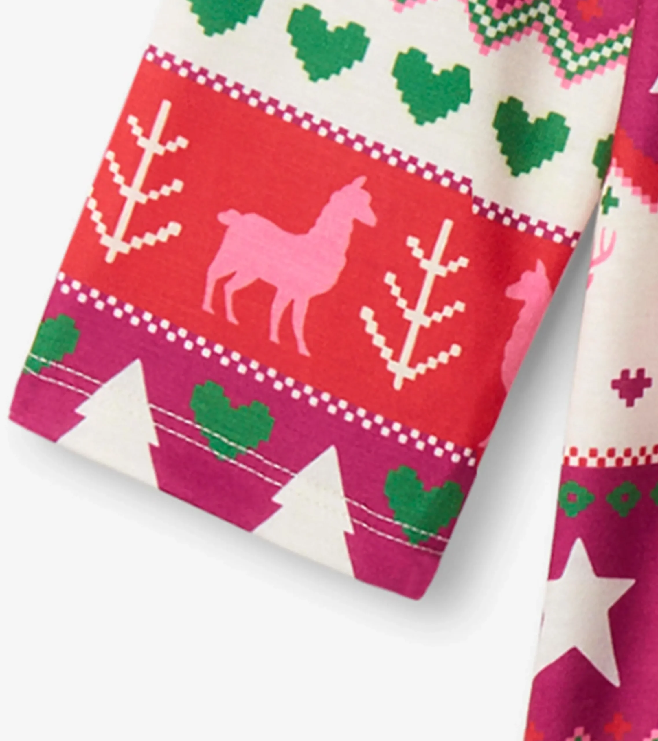 Hatley Holiday Fair Isle Long Sleeve Girls Nightgown