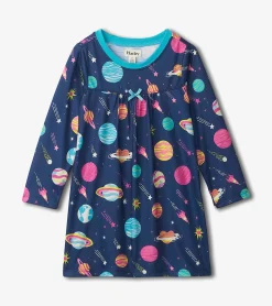 Clearance Hatley Interstellar Long Sleeve Girls Nightgown
