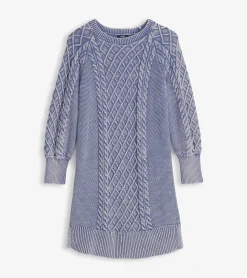 Best Hatley Juliet Cable Knit Dress - Bleached Denim