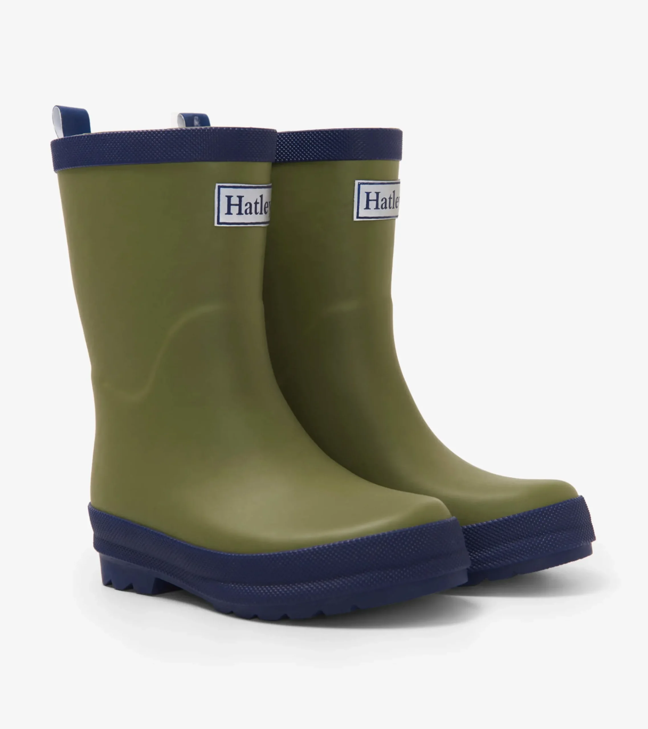 Online Hatley Kids Forest Green Matte Rain Boots