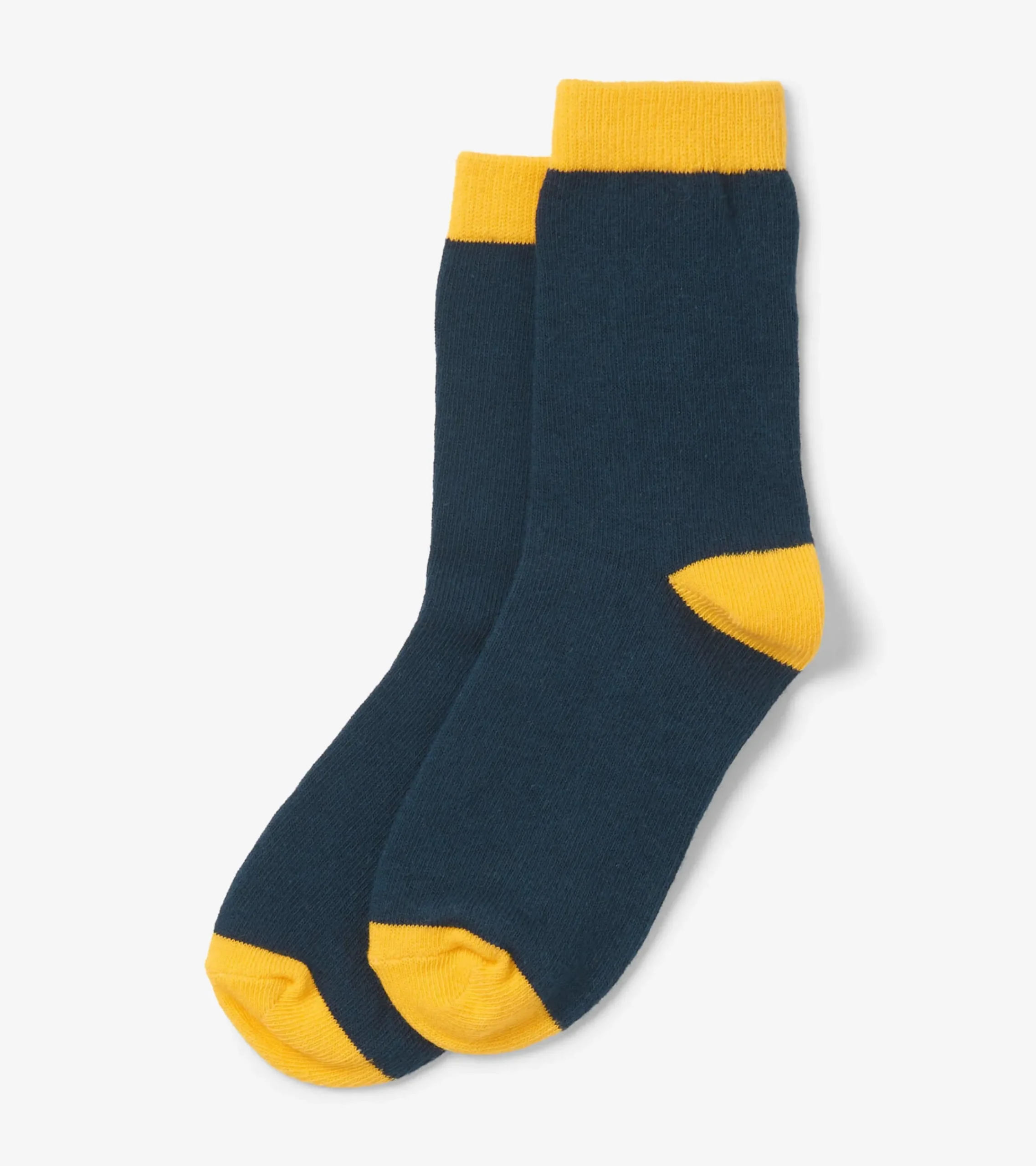 Hatley Kids Navy & Yellow Crew Socks