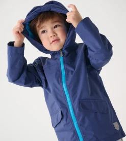 Hatley Kids Navy Zip-Up Lightweight Rain Jacket