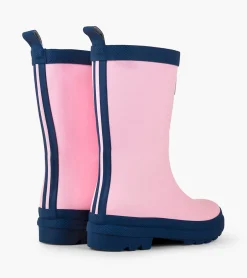 Outlet Hatley Kids Pink & Navy Matte Rain Boots