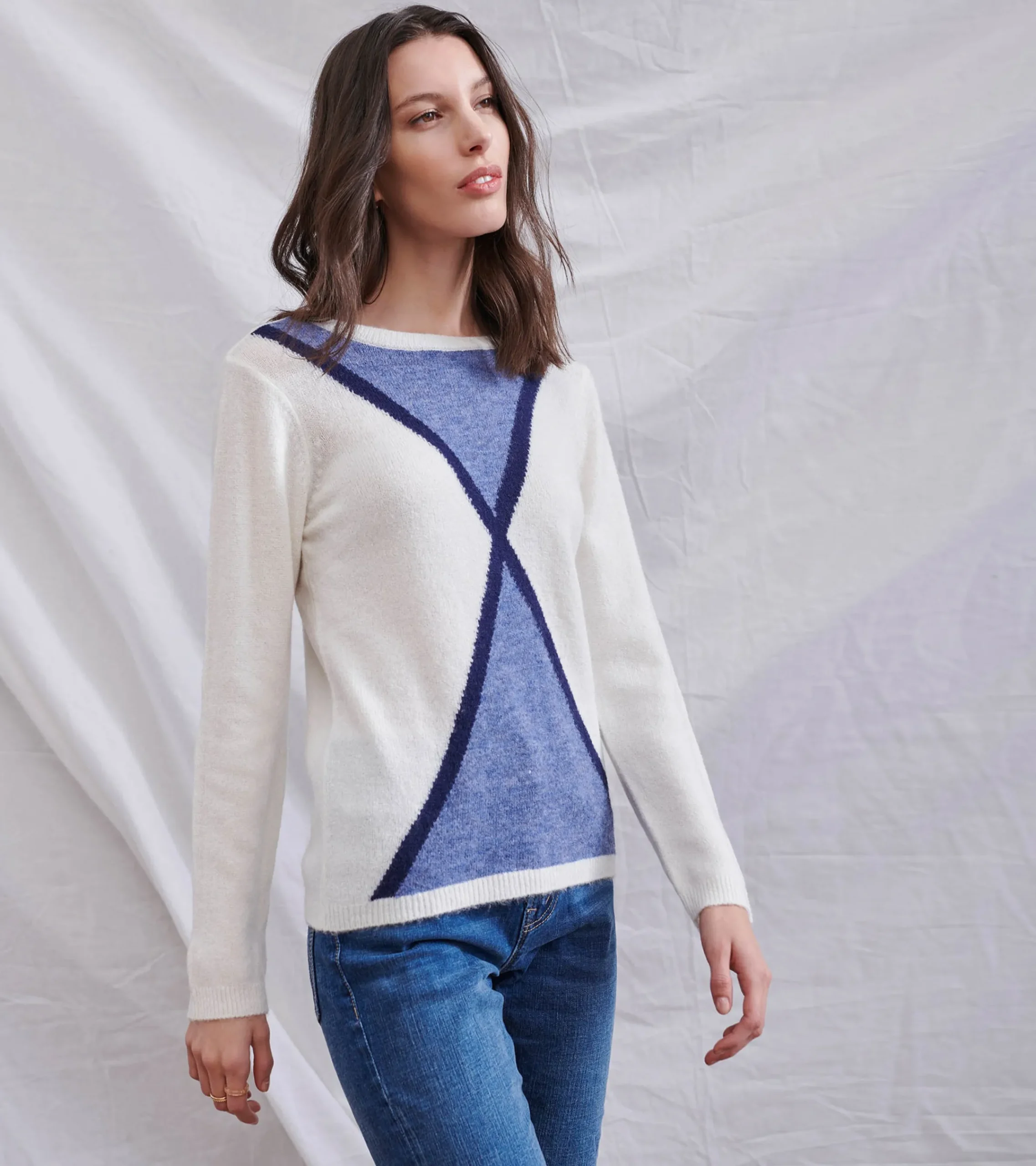 Clearance Hatley Landscape Sweater - River Crossing