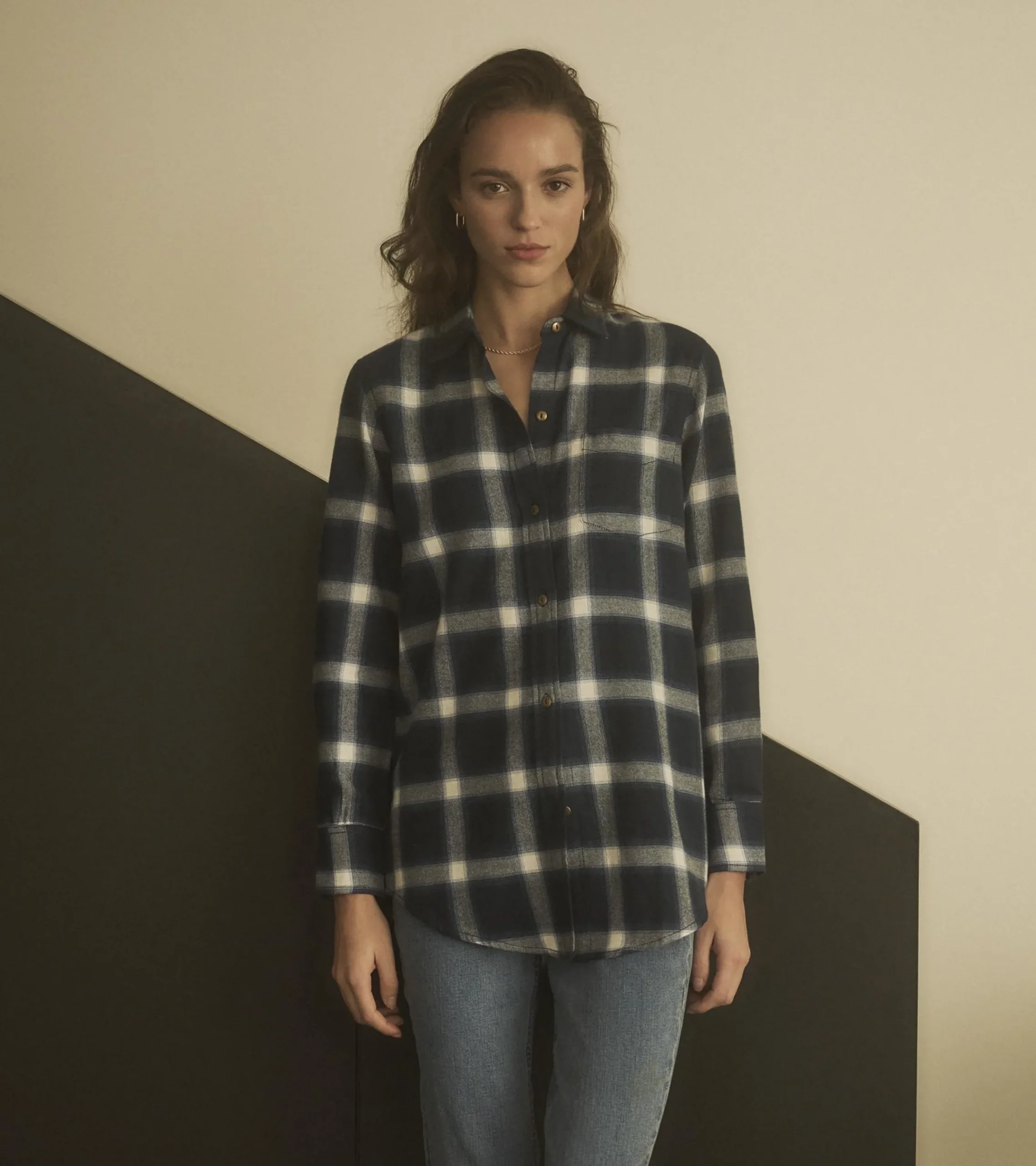 Hot Hatley Lara Tunic - Wide Windowpane