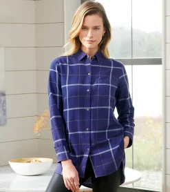 New Hatley Lara Tunic - Windowpane Plaid