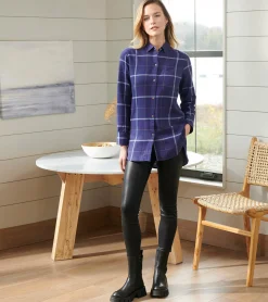 New Hatley Lara Tunic - Windowpane Plaid