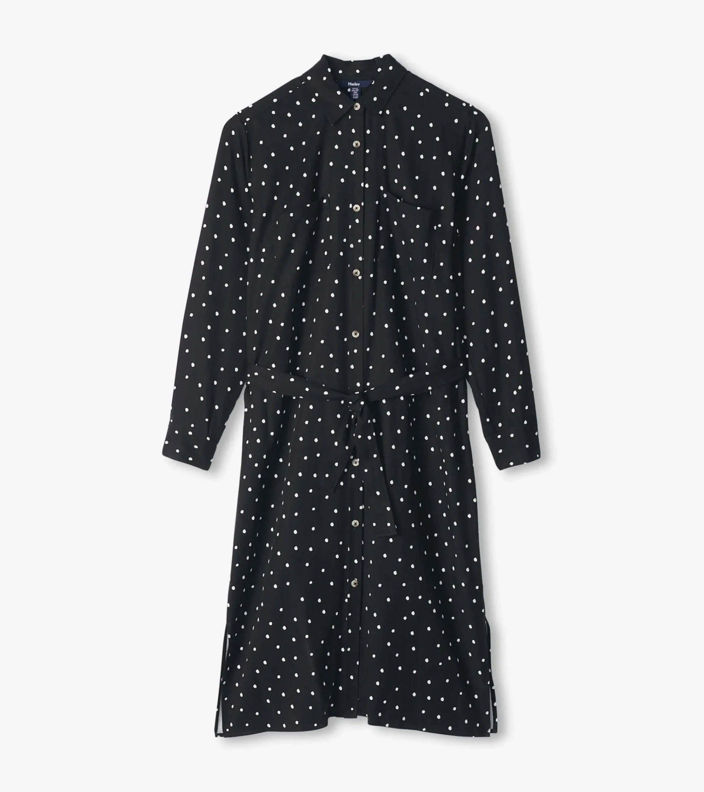 Discount Hatley Midi Shirt Dress - Classic Spots
