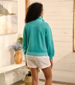 New Hatley Mock Neck Pullover - Baltic