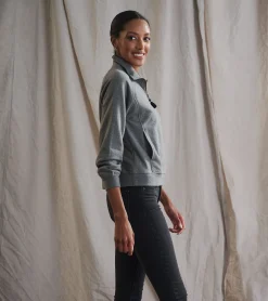 Online Hatley Mock Neck Pullover - Charcoal Heather
