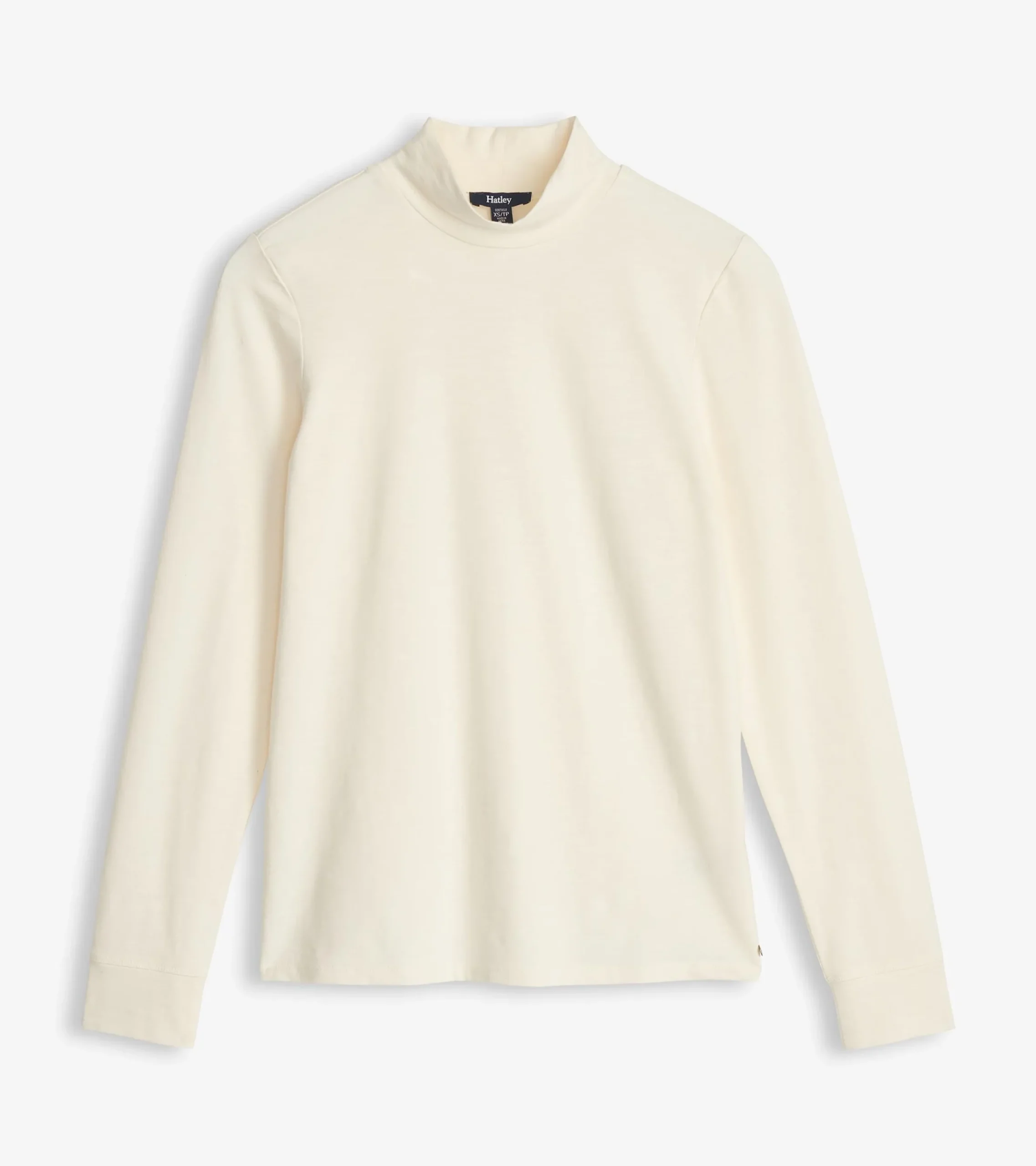 Clearance Hatley Mock Neck Top - Cream White