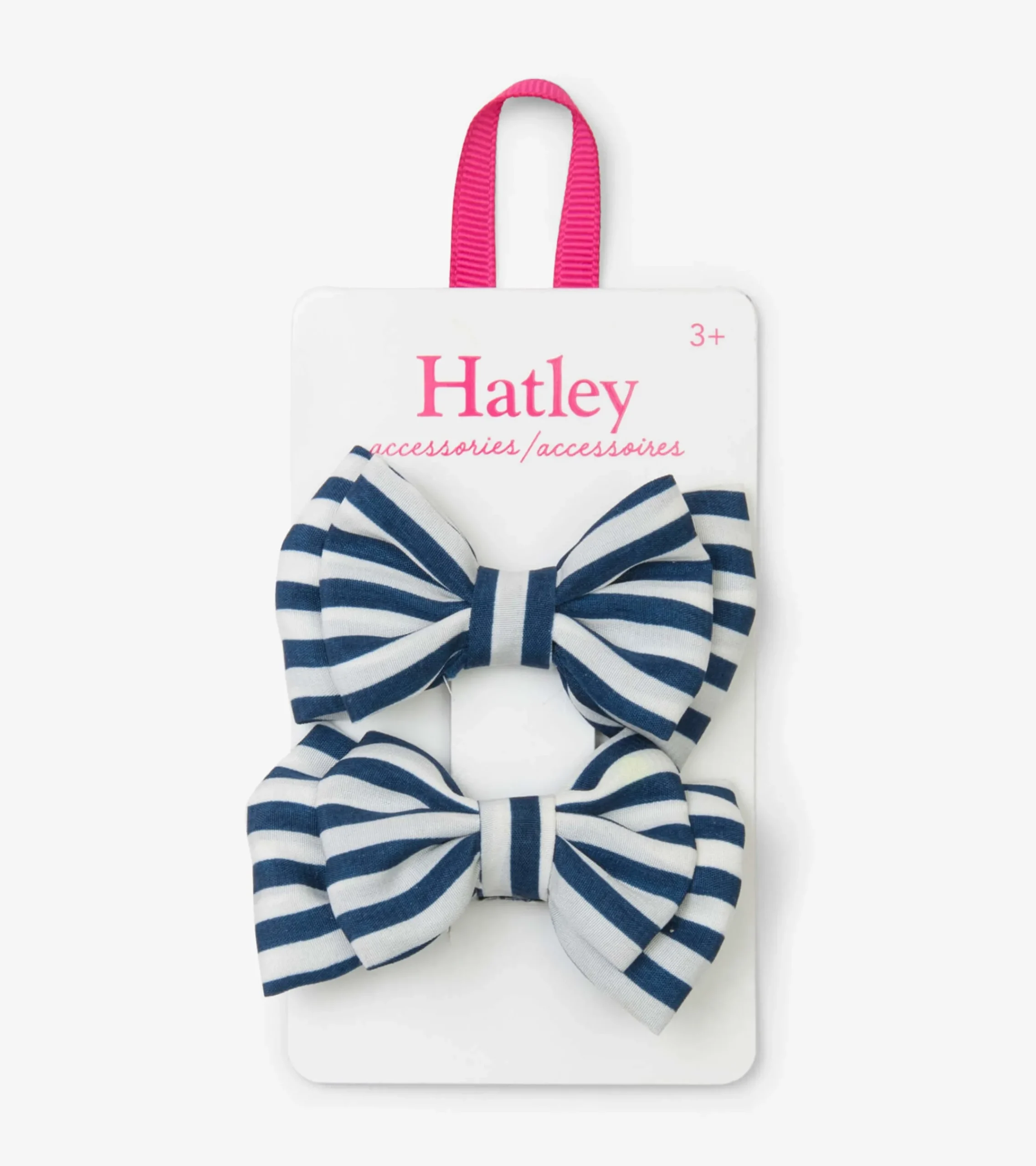 Discount Hatley Navy Stripe Bows Hair Clips