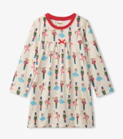 New Hatley Nutcracker Long Sleeve Girls Nightgown