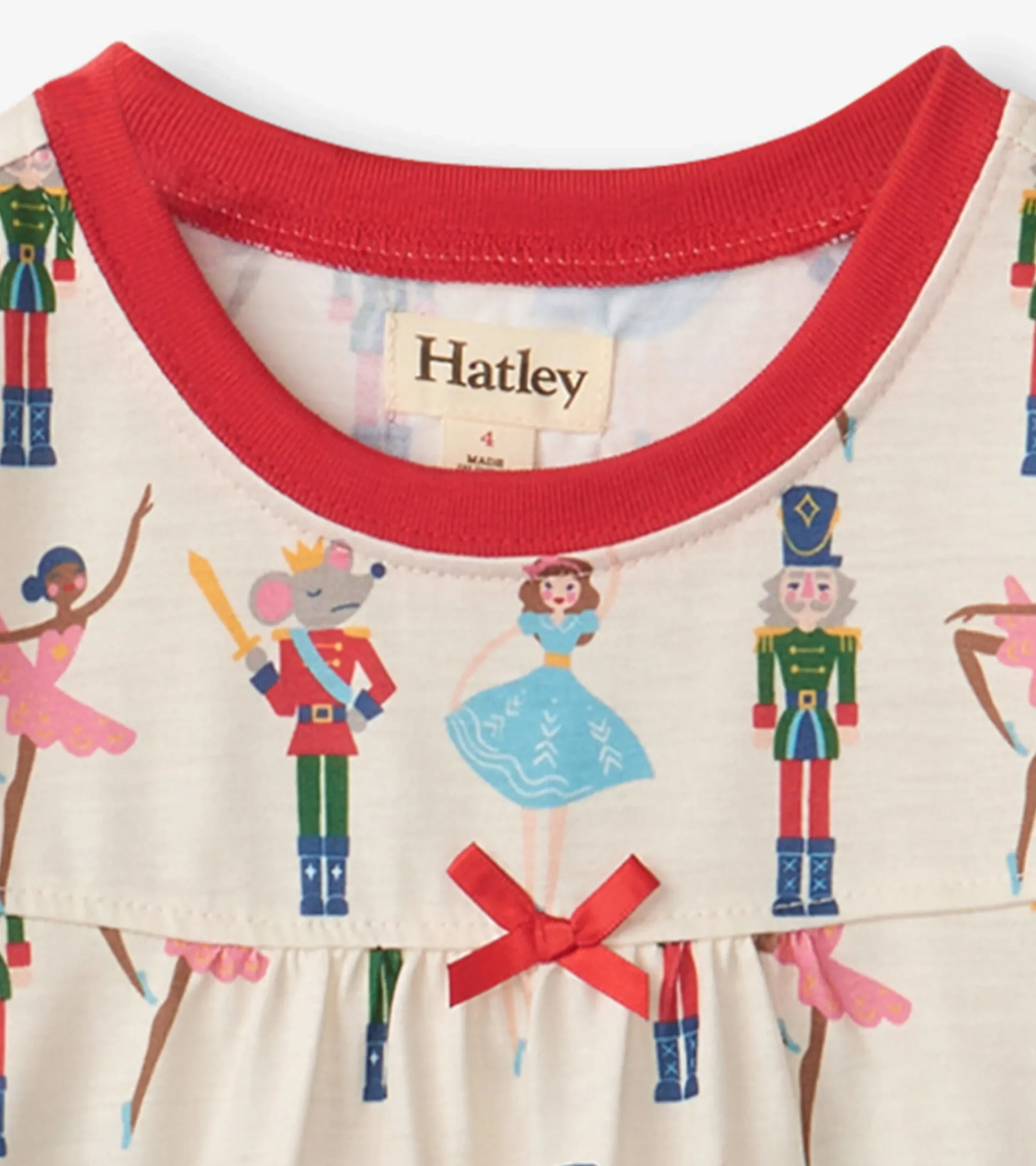 New Hatley Nutcracker Long Sleeve Girls Nightgown