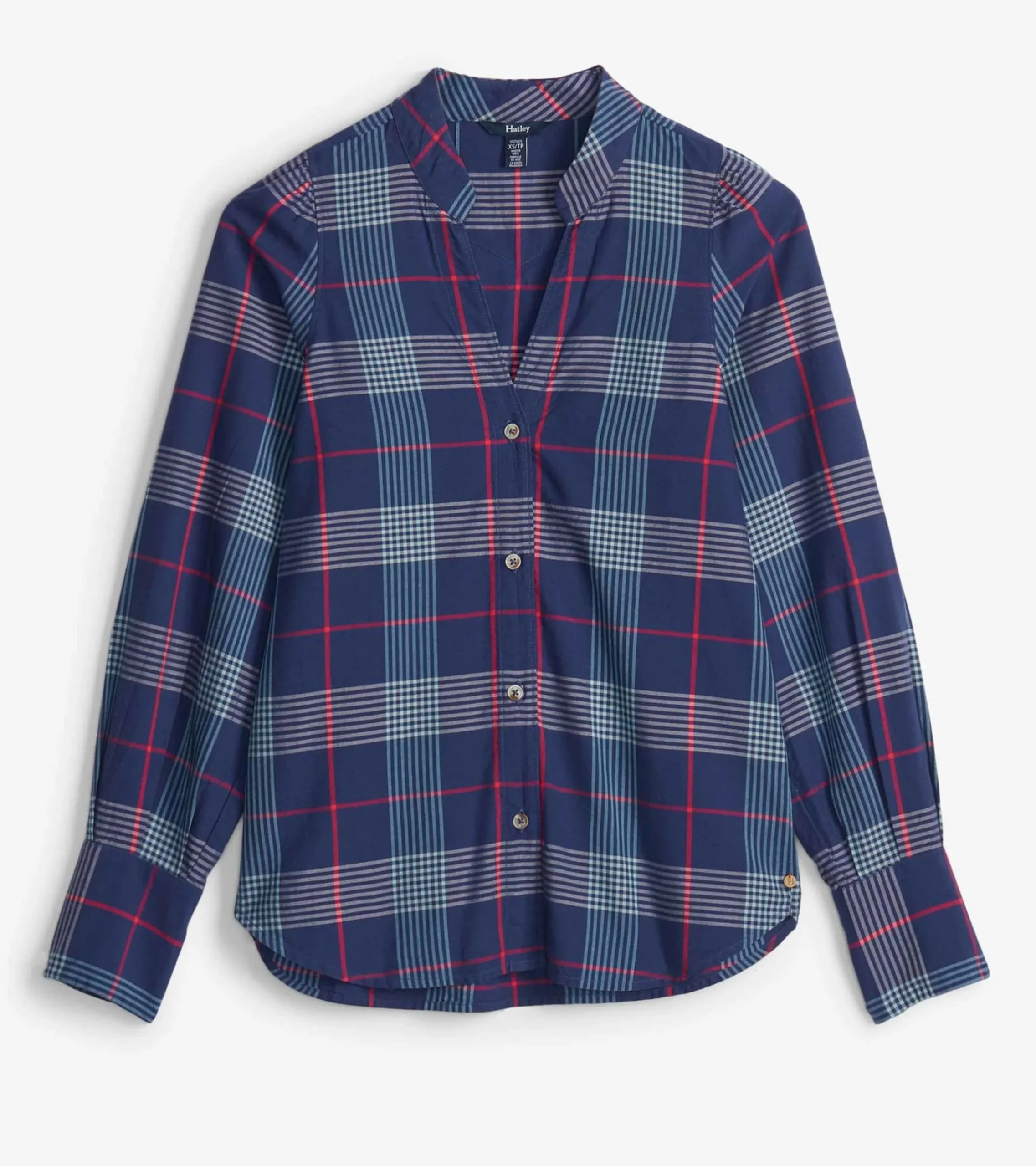 Best Hatley Olivia Blouse - Patriot Blue Plaid