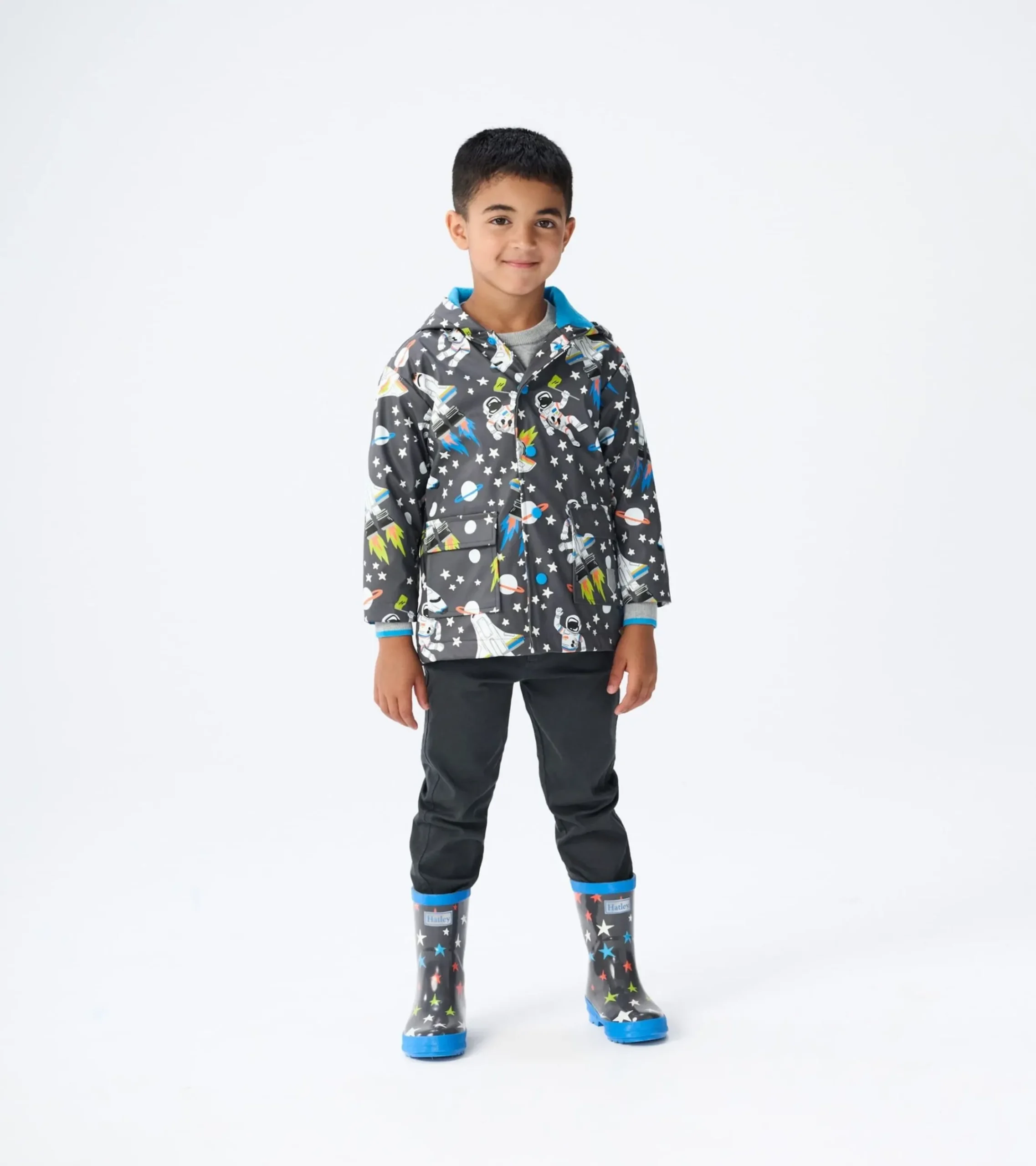 Hot Hatley Ombre Stars Shiny Kids Rain Boots