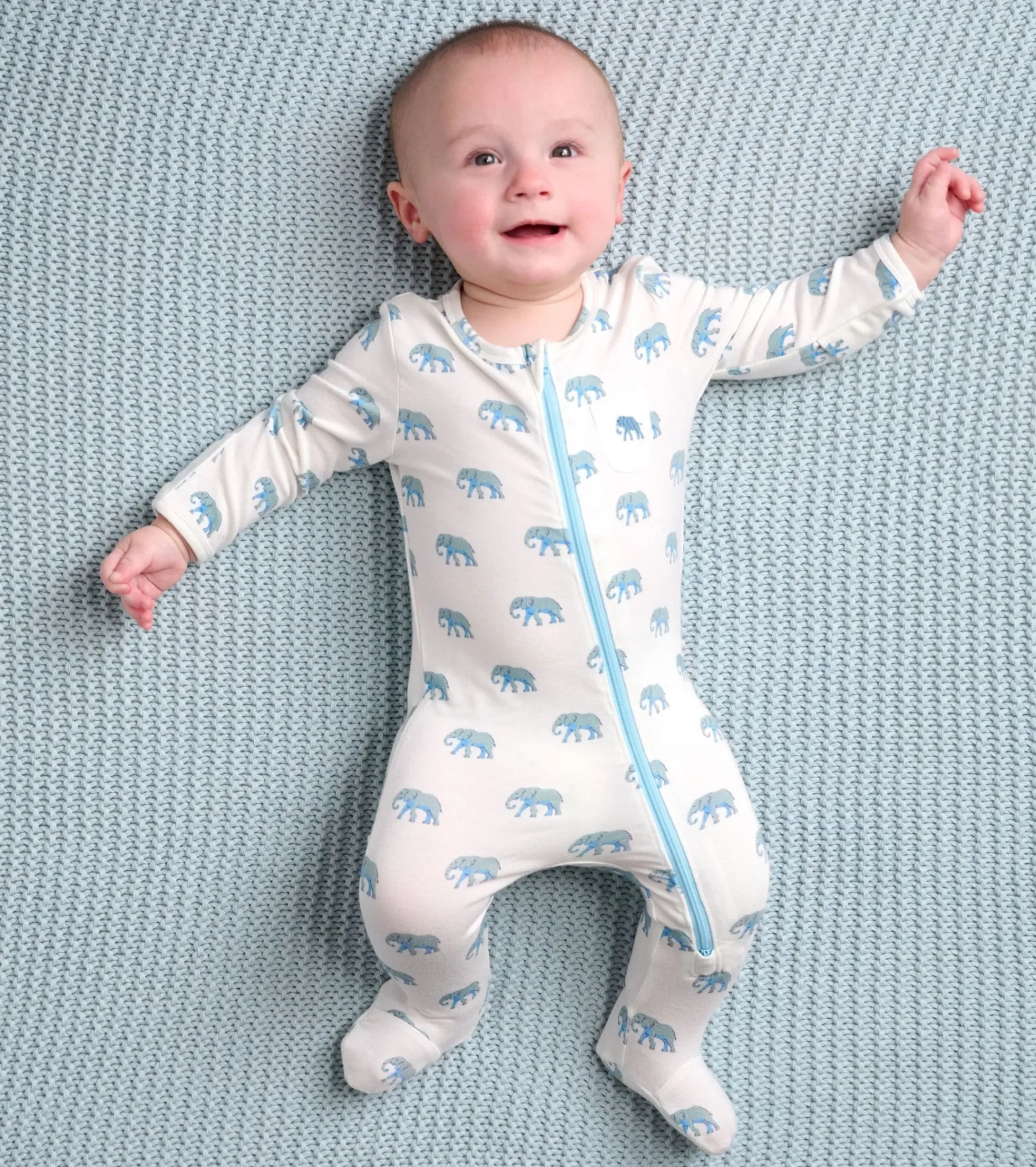 Sale Hatley Painted Elephants Baby Footed Sleeper