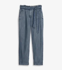New Hatley Paper Bag Pants - Blue Acid Rinse