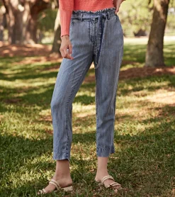 New Hatley Paper Bag Pants - Blue Acid Rinse