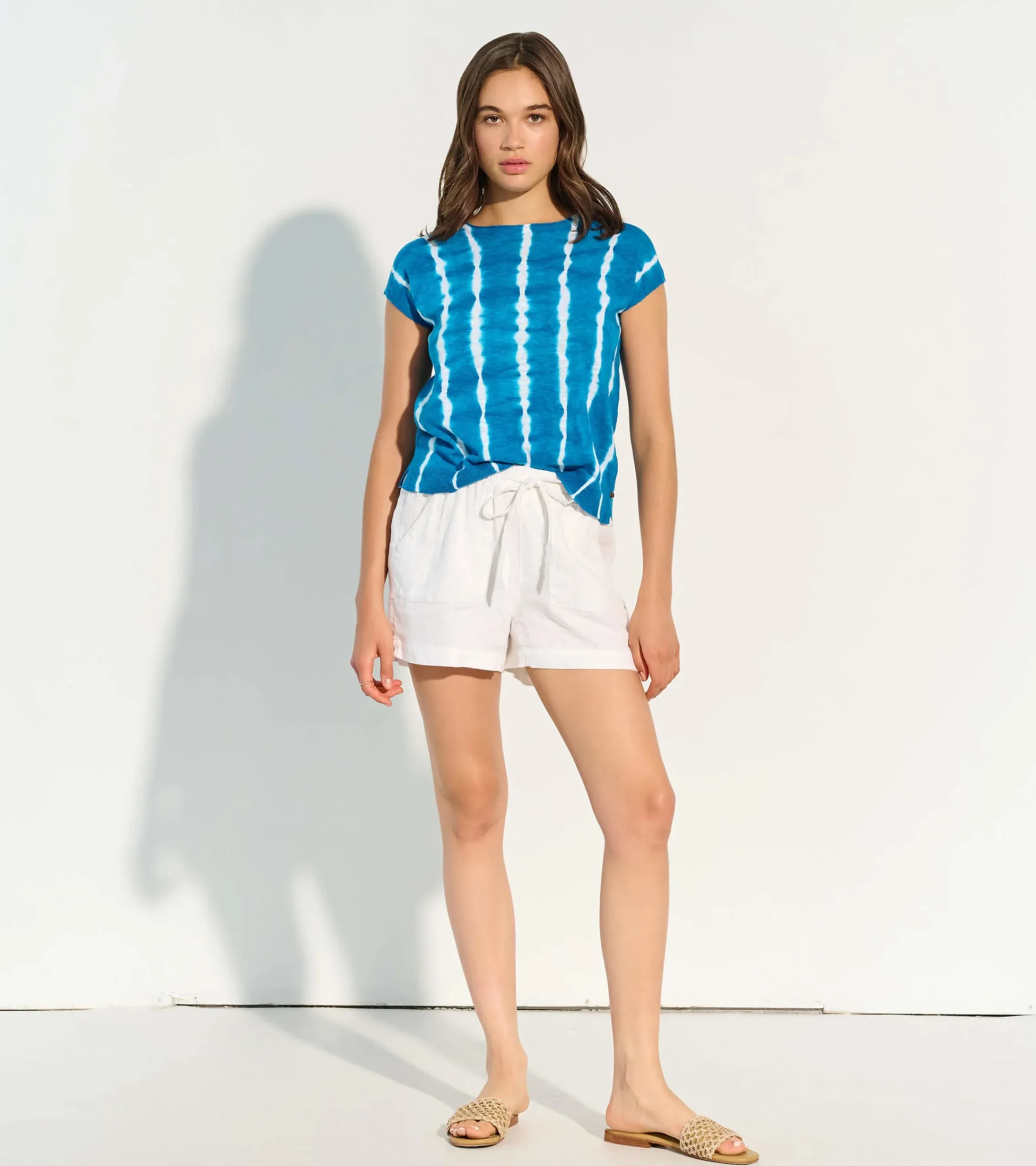 Outlet Hatley Piper Knit Tee - Mykonos Blue